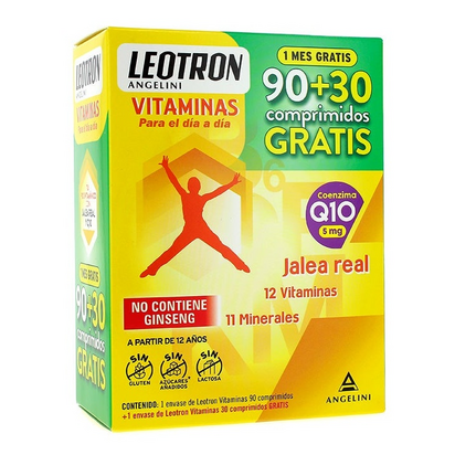 Leotron Vitaminas 90+30 Comprimidos